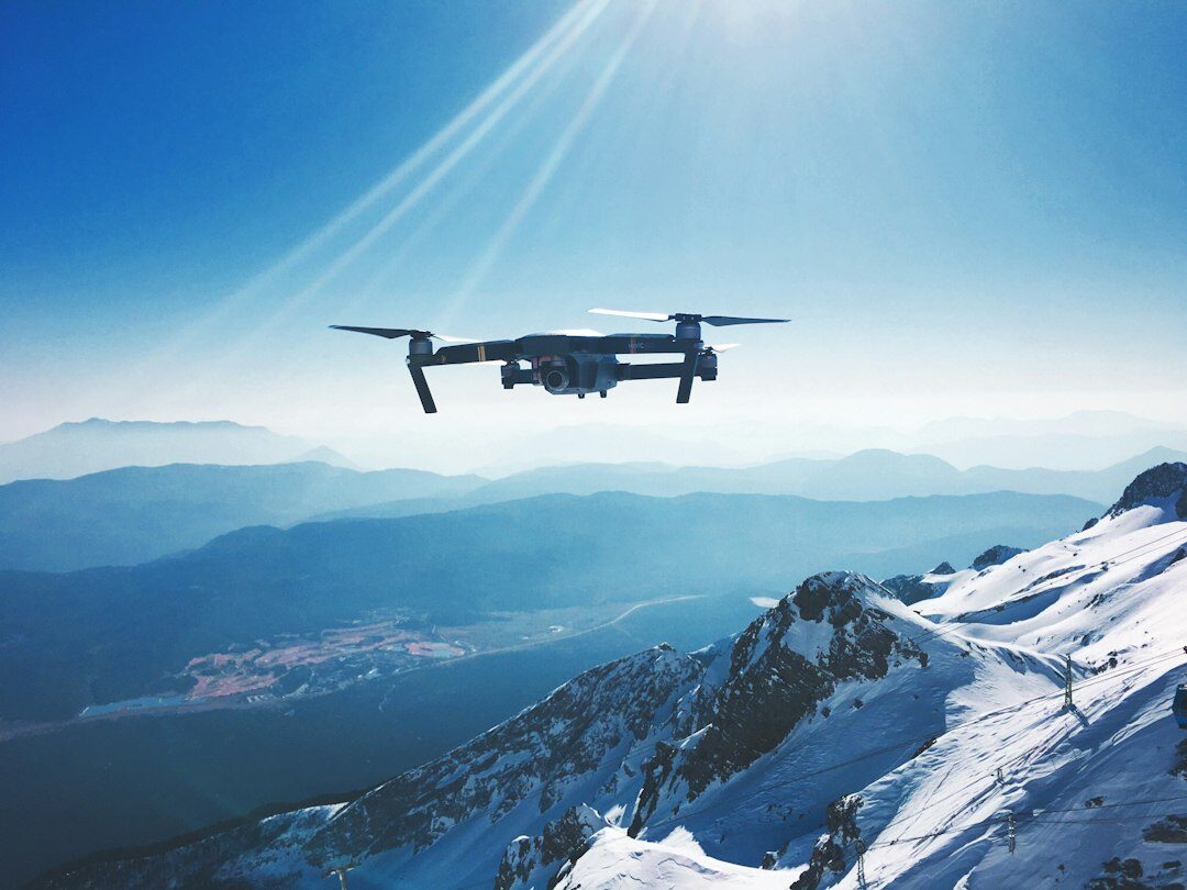 drone camera in flight